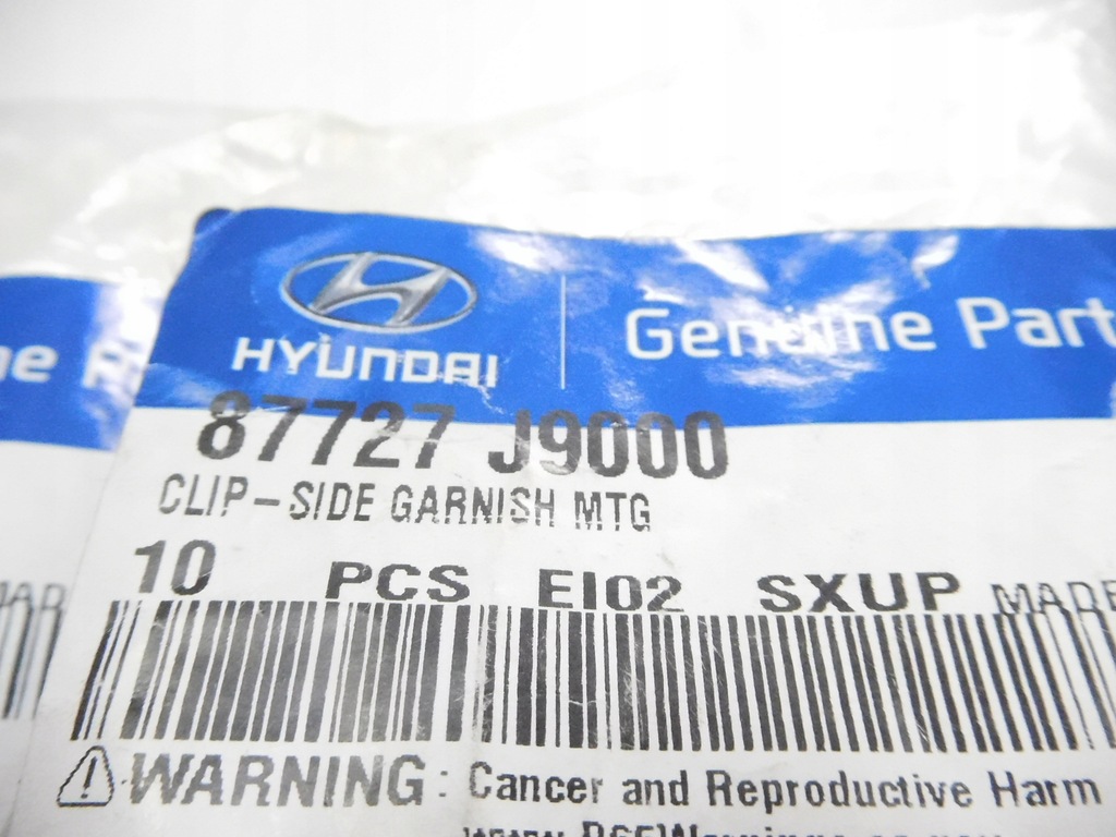 фото №6, Клипса накладки боковой hyundai kona оригинальный номер 87727 j9000