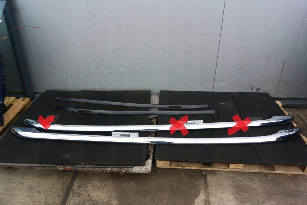 фото №1, Рейлінги дахові лівий хром mercedes gl x164 lift