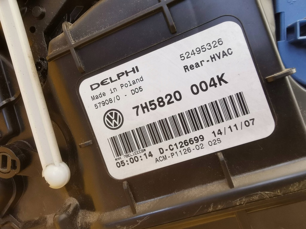 фото №10, Vw transporter t5 обігрівач з повітродувка 7h5820004k 07r. #