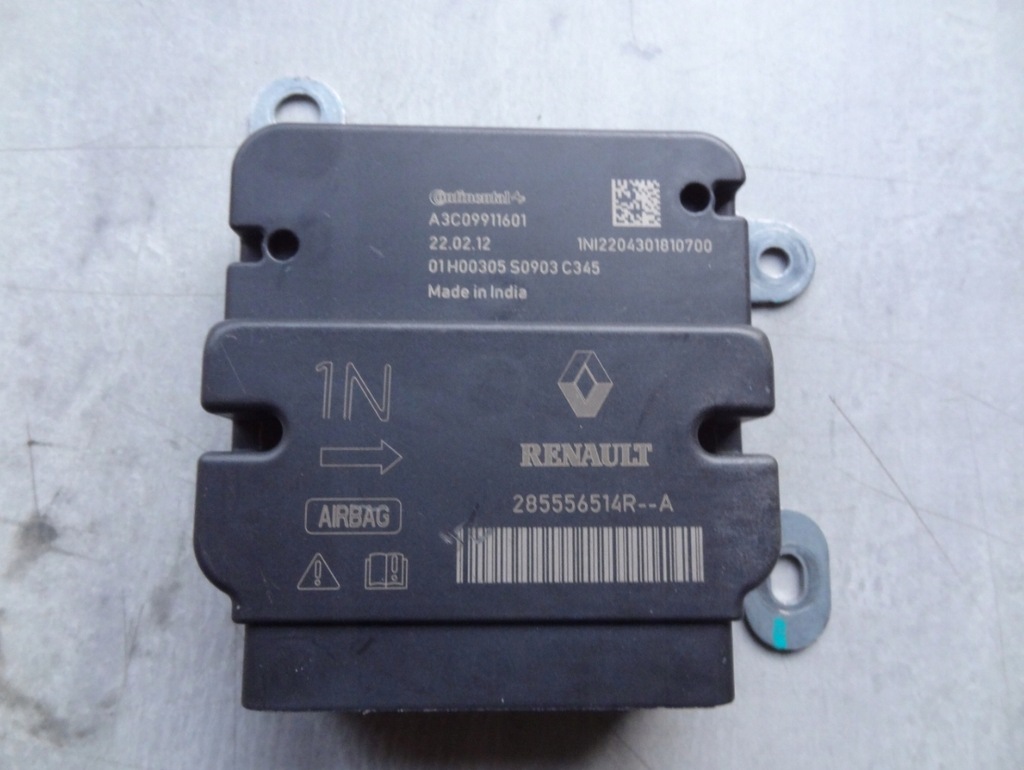 фото №1, Dacia spring датчик модуль подушка безопасности 285556514r