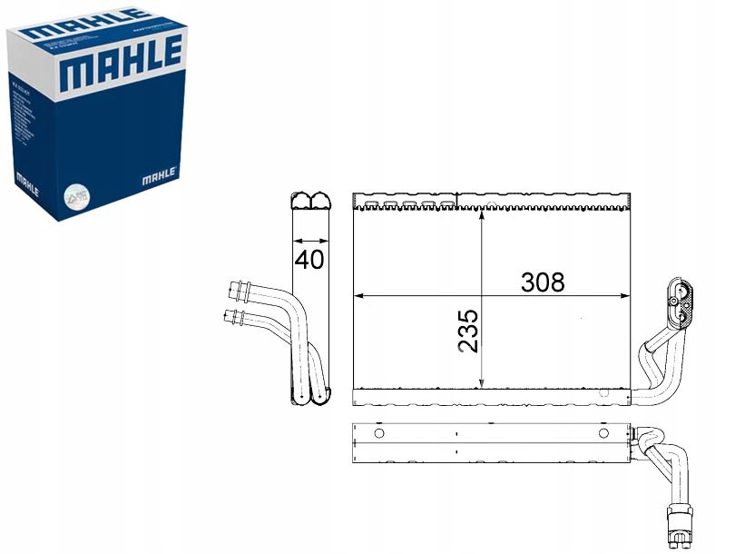 фото №1, Mahle ae 91 000p випарник, електропроводка кондиціонера