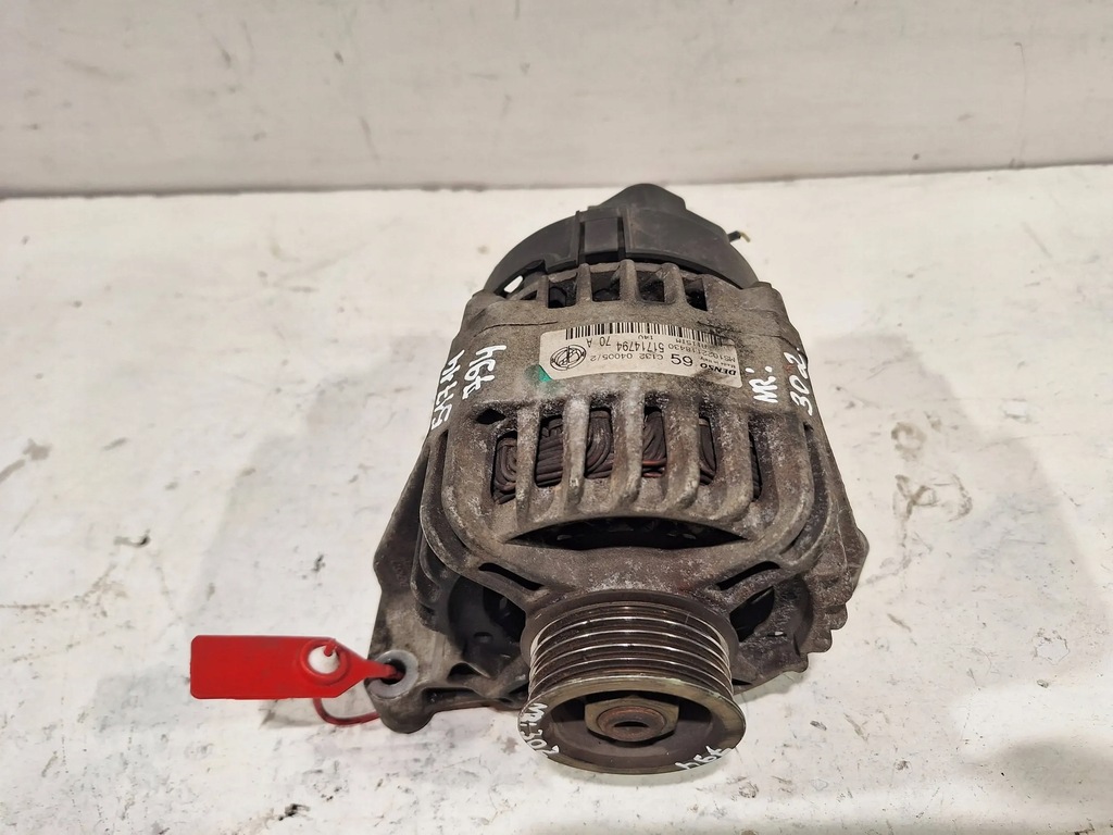 фото №6, Генератор denso 51714794 14v 70a fiat panda ii 1.1 8v 54km 03-