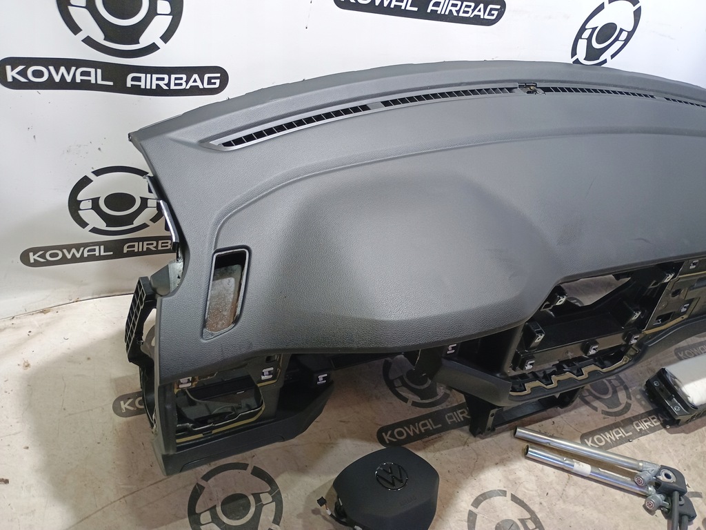 фото №5, Vw t-cross lift lci приборная панель консоль подушки безопасности подушка безопасности ремни оригинал демонтаж