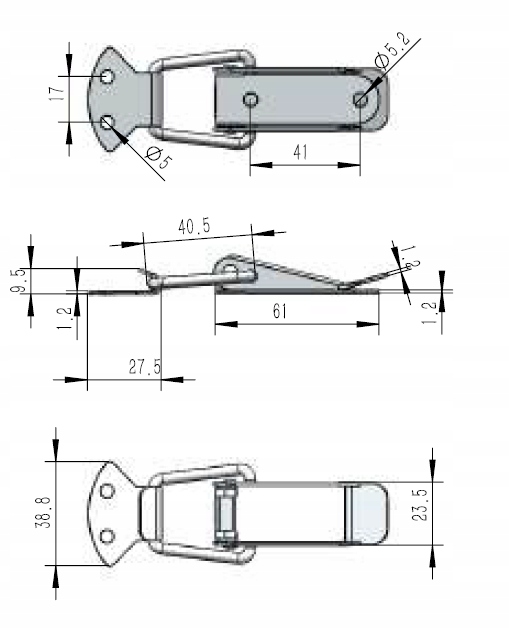 Замок кліпса замок засувка з тримач в Україні