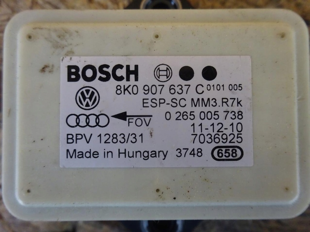 фото №7, Audi a4 b8 8k 08-11 датчик датчик esp 8k0907637c
