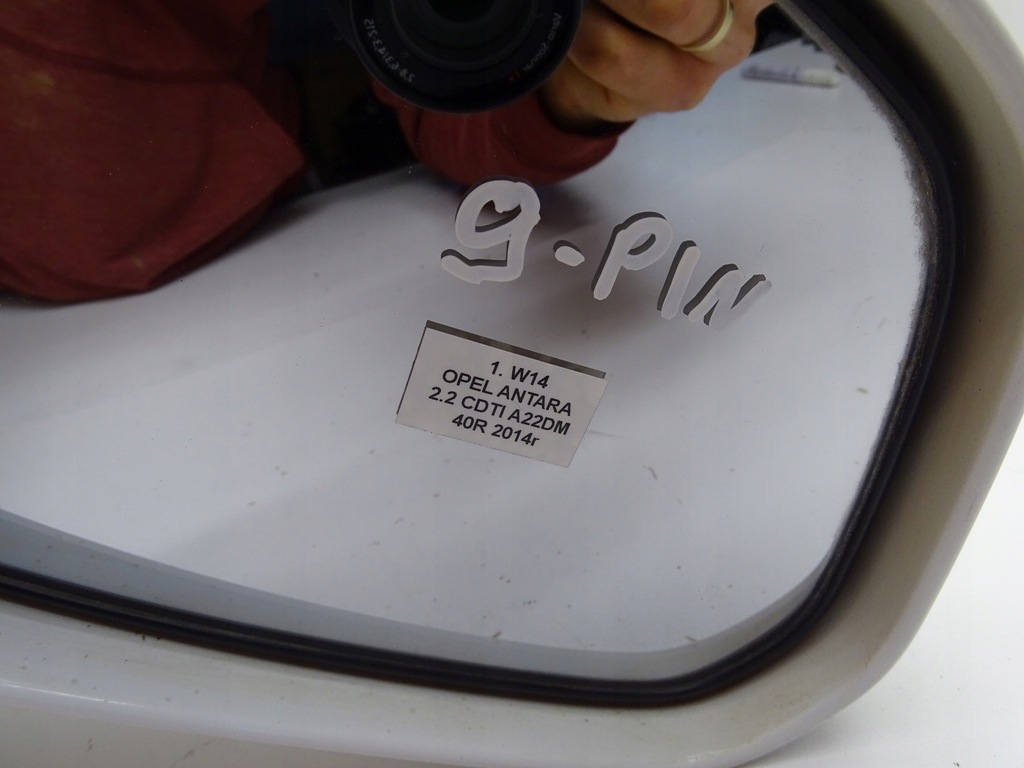 фото №12, Зеркало правое правый перед передние opel antara lift z40r gaz 9 pin