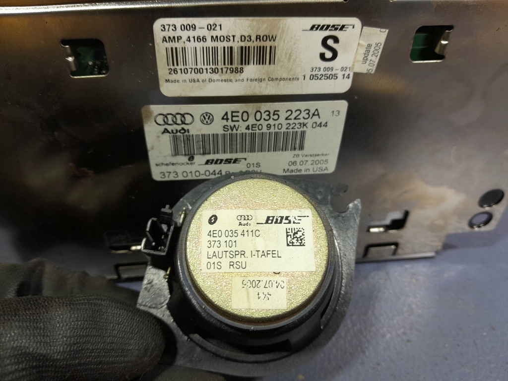 фото №9, Audi a8 d3 динаміки сабвуфер підсилювач bose 4e0035411h