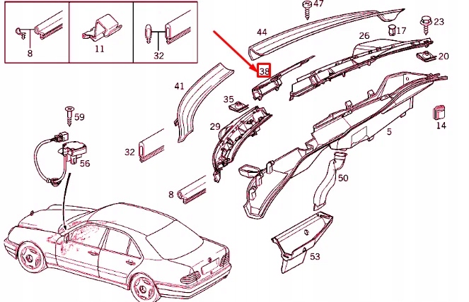фото №9, Mercedes-benz e w210 захист середня podszyby передньої a2108300013