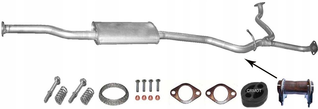 фото №1, Subaru legacy outback 2.5 2003 гасник середній