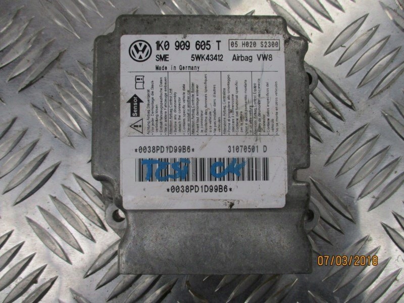 фото №1, Модуль датчик подушка безопасности vw golf v 1k 1k0 1k0909605t