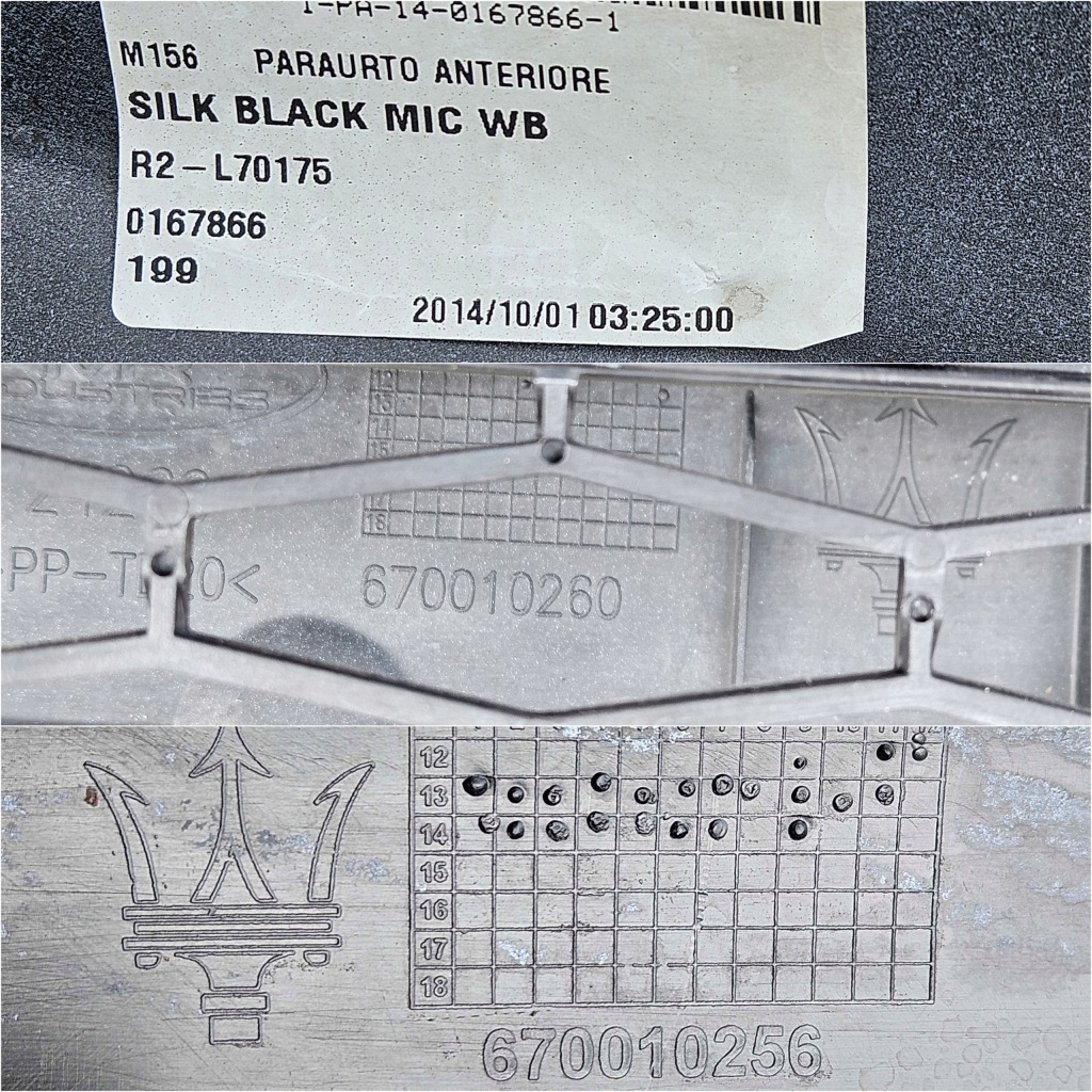 Бампер перед решётка maserati quattroporte vi 6 przed lift m156 670010256 Киев
