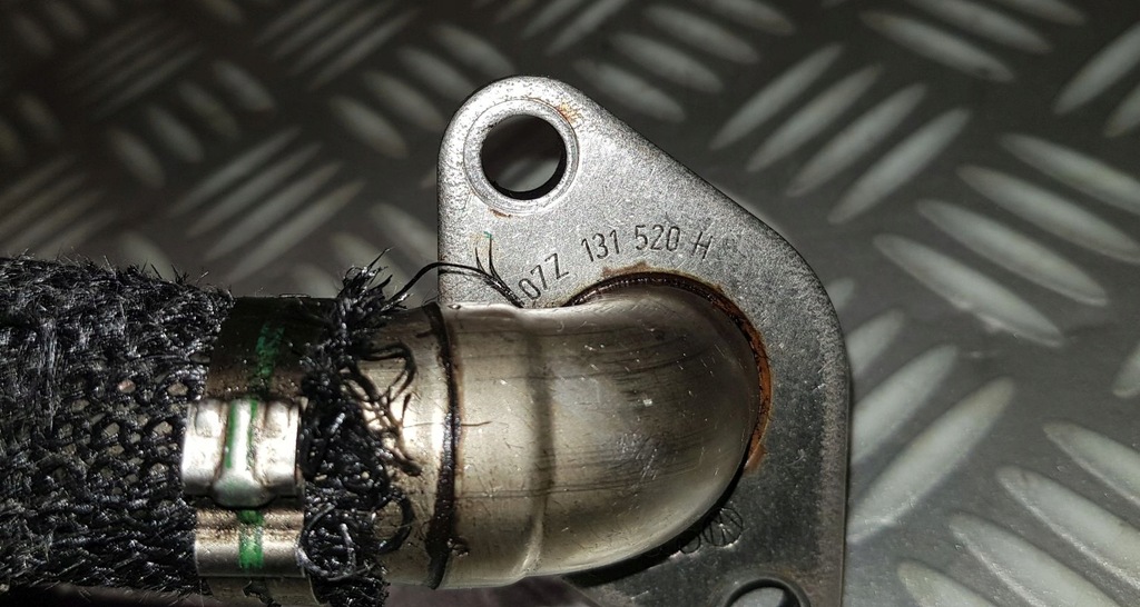 фото №8, Vw touareg 7l phaeton 5.0 tdi v10 труба шланг трубка выхлопных газов egr 07z131520h