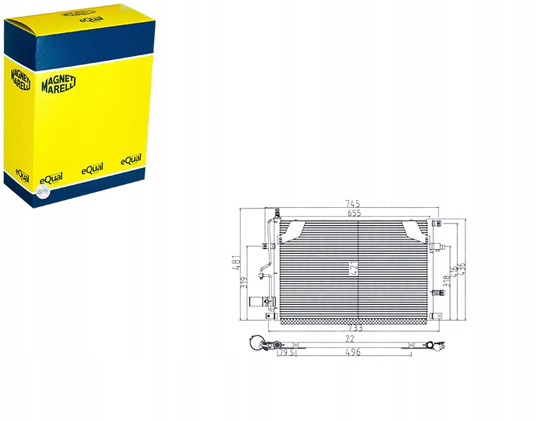 фото №1, Конденсатор volvo c70 i cabriolet 8732.0 magneti marelli