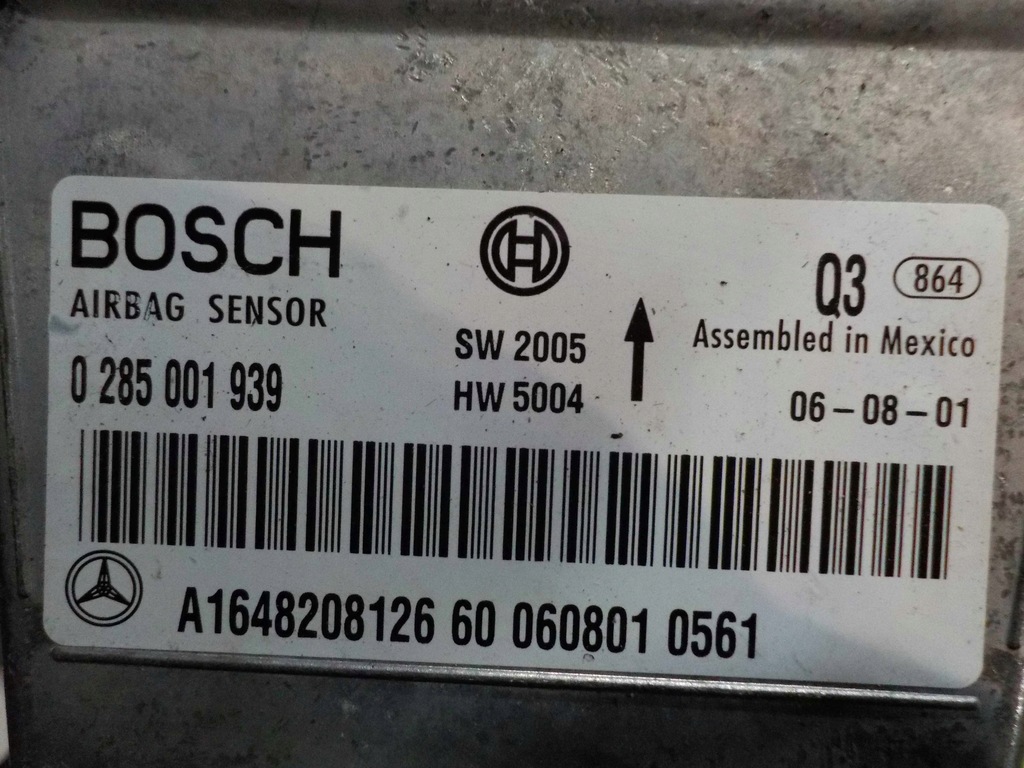 фото №4, Mercedes r w251 07r датчик модуль подушка безпеки a1648208126 0285001939