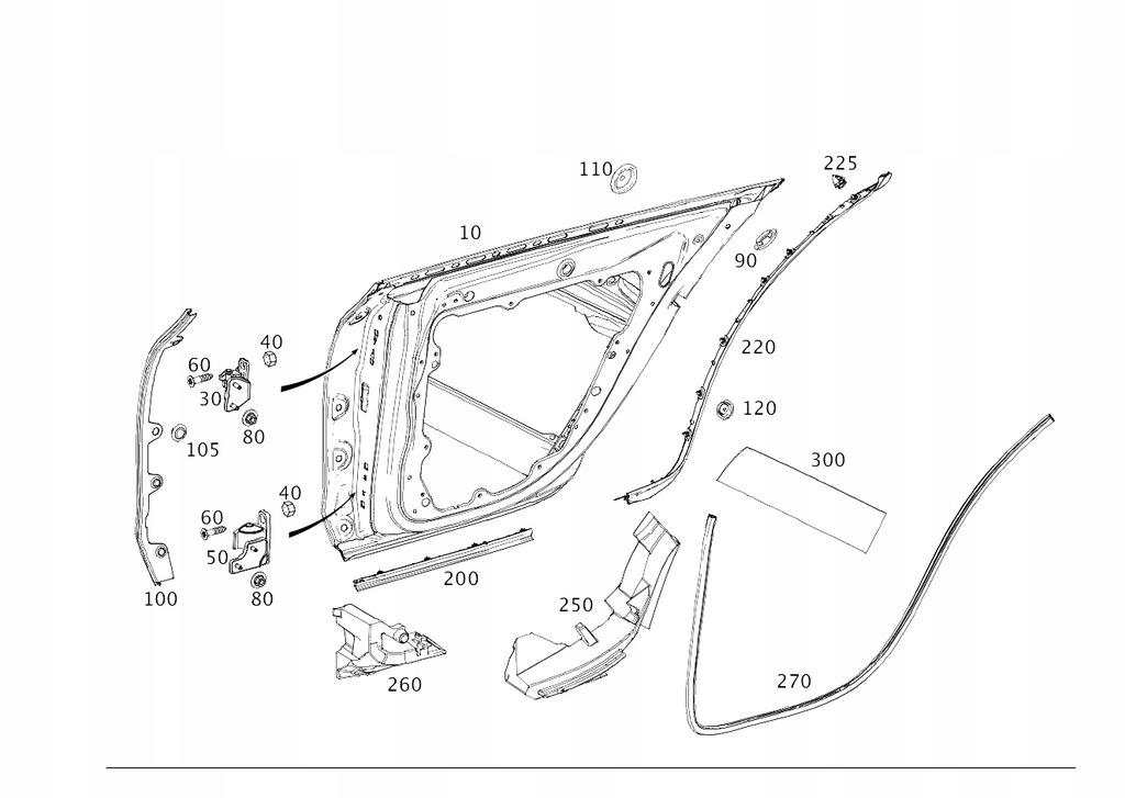 фото №1, Дверь задние правое левая mercedes cls c257