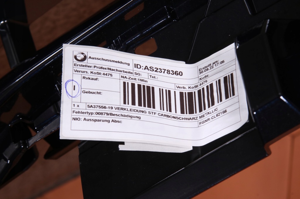 фото №12, Bmw 7 g70 i7 бампер перед передний цвет 416