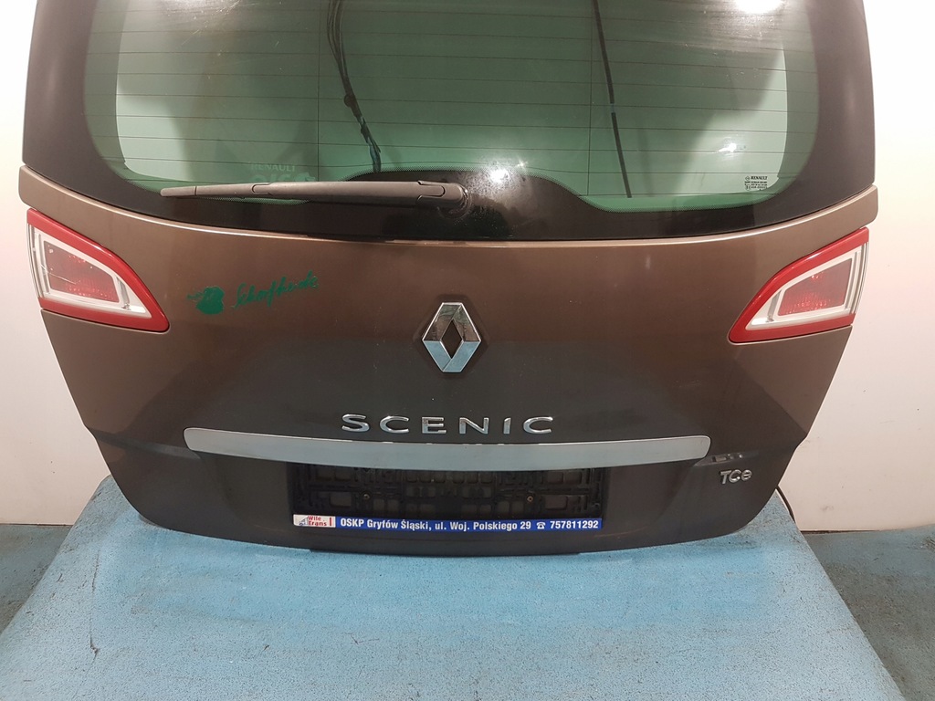 фото №4, Renault megane scenic iii задня кришка багажника багажника tecnb