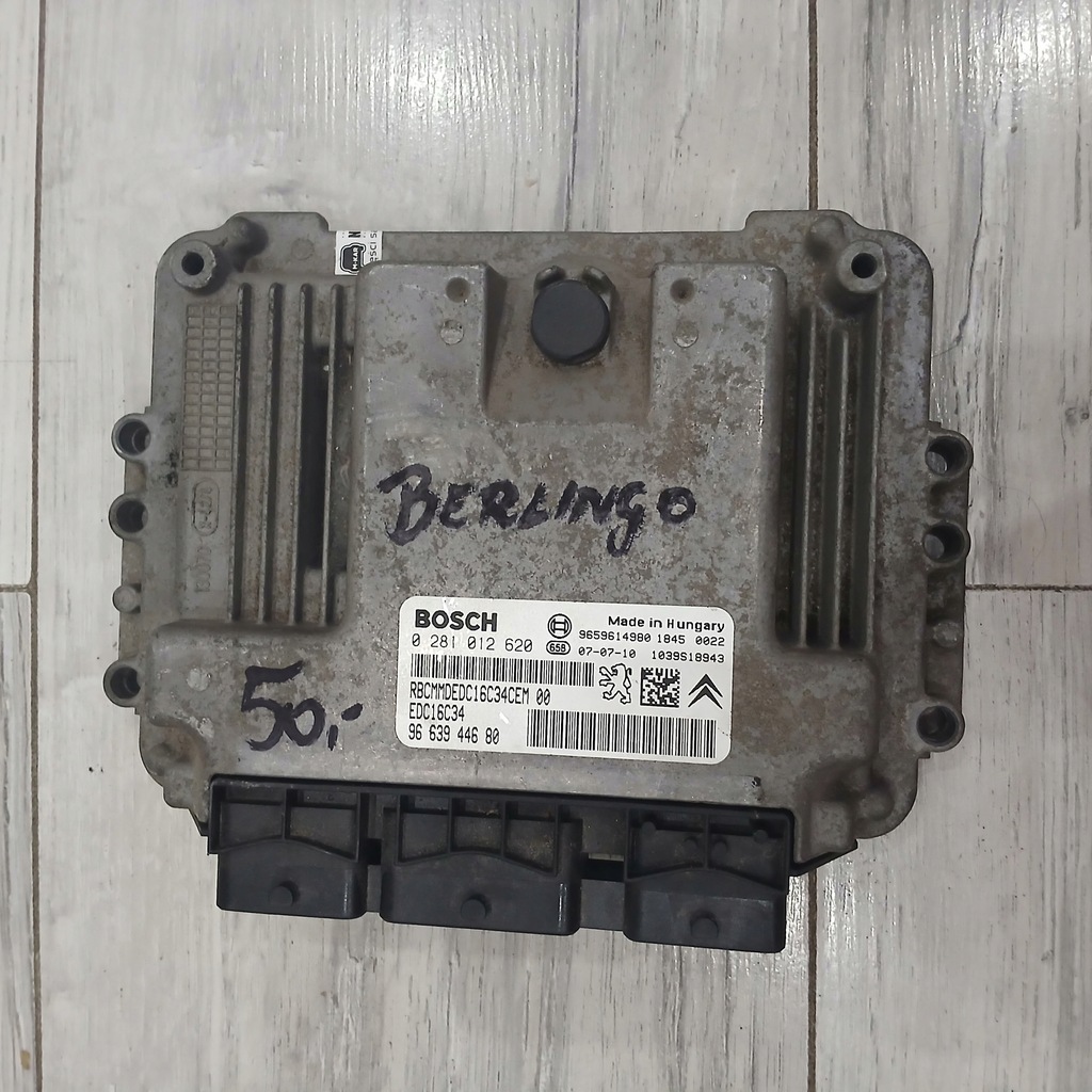 фото №1, Бортовой компьютер блок управления berlingo 9663944680 0281012620