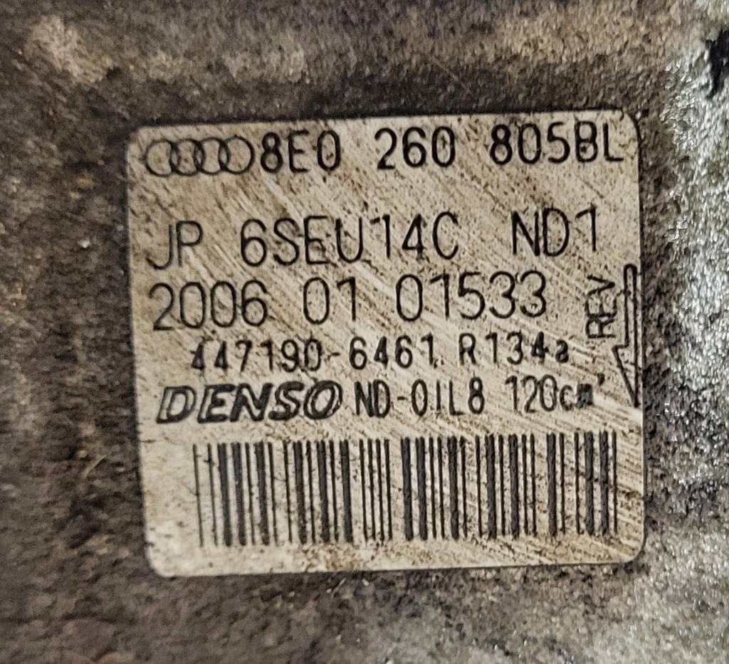 фото №4, Компрессор кондиционера audi a4 b7 3,0tdi v6 8e0260805bl