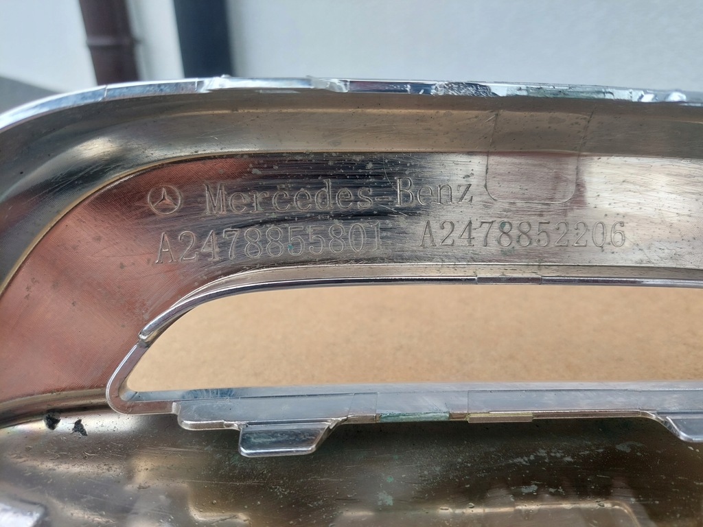 фото №8, Mercedes glb x247 хром бампера передній нижній