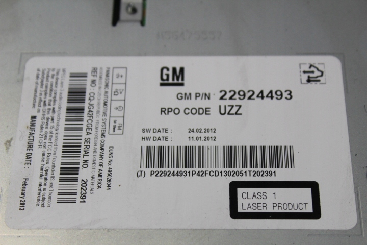 фото №3, Радио opel astra j gtci