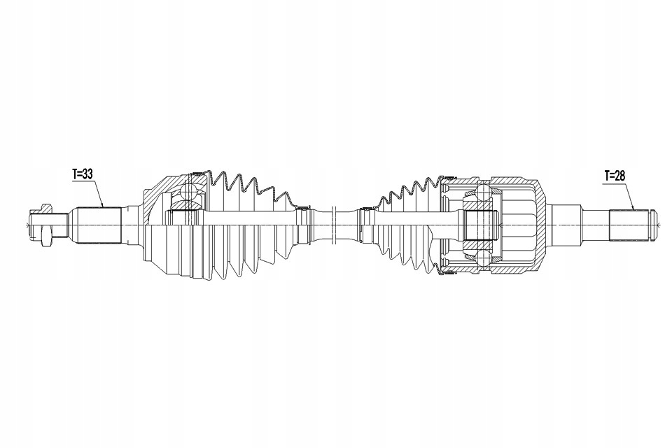 фото №1, Приводной вал приводная hummer h3 3.5,3.7,5.3 06-10 /l,p/