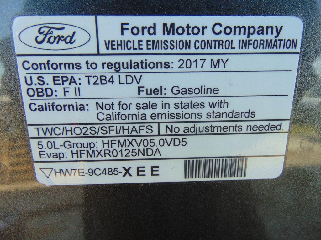 фото №16, Капот кришка двигуна ford mustang vi gt 5.0 2017r