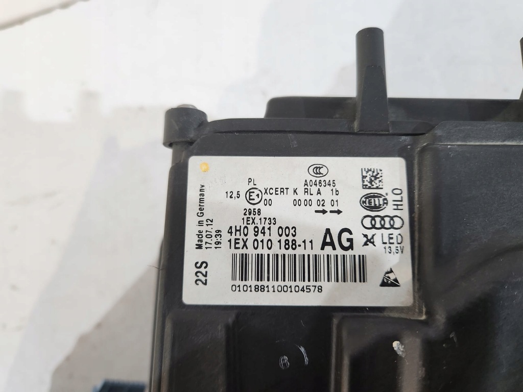 фото №10, Audi a8 d4 лампа передняя full led левая - 17249