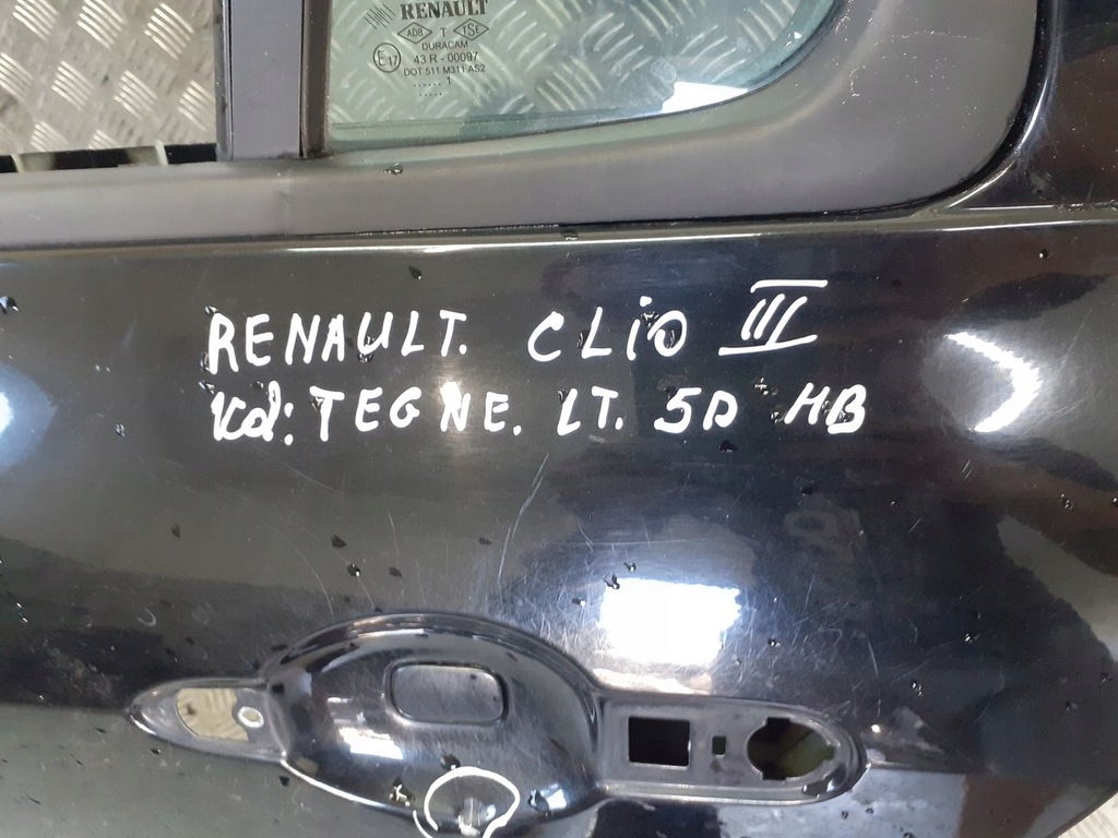 фото №3, Дверь левый задняя renault clio iii hb tegne