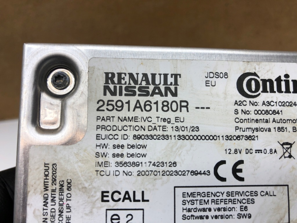 фото №3, Renault arkana модуль блок керування sos