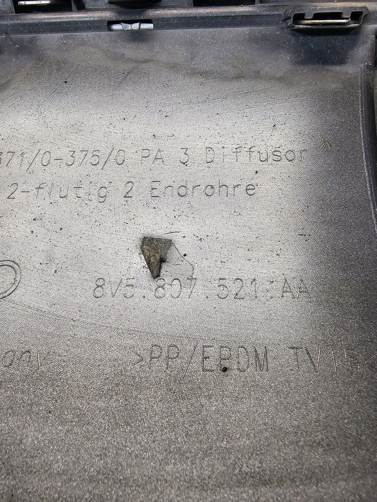 фото №11, Накладка бампера задня дифузор audi s3 a3 8v 8v5807521aa хром