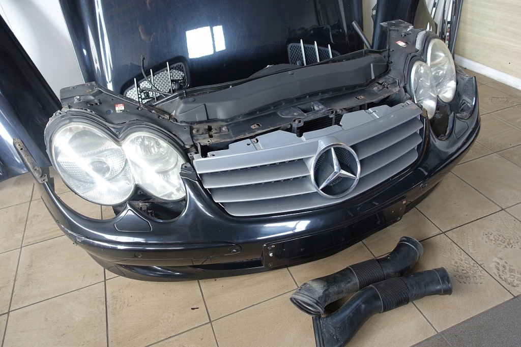 Mercedes r230 sl sl500 передні  капот бампер 197 панель передня підсилювач Оригінал
