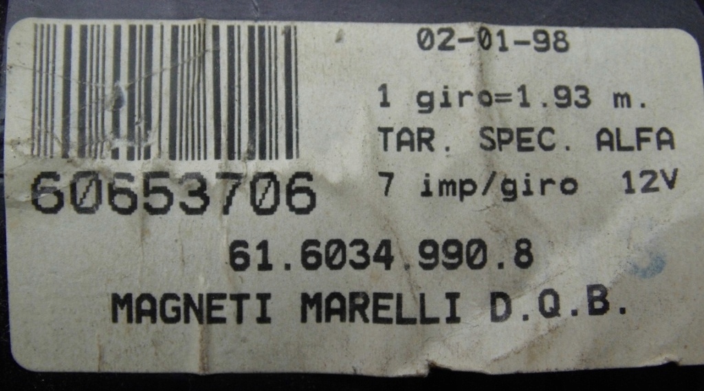 фото №3, Спидометр europa alfa romeo 156 1.6 1.8 ts