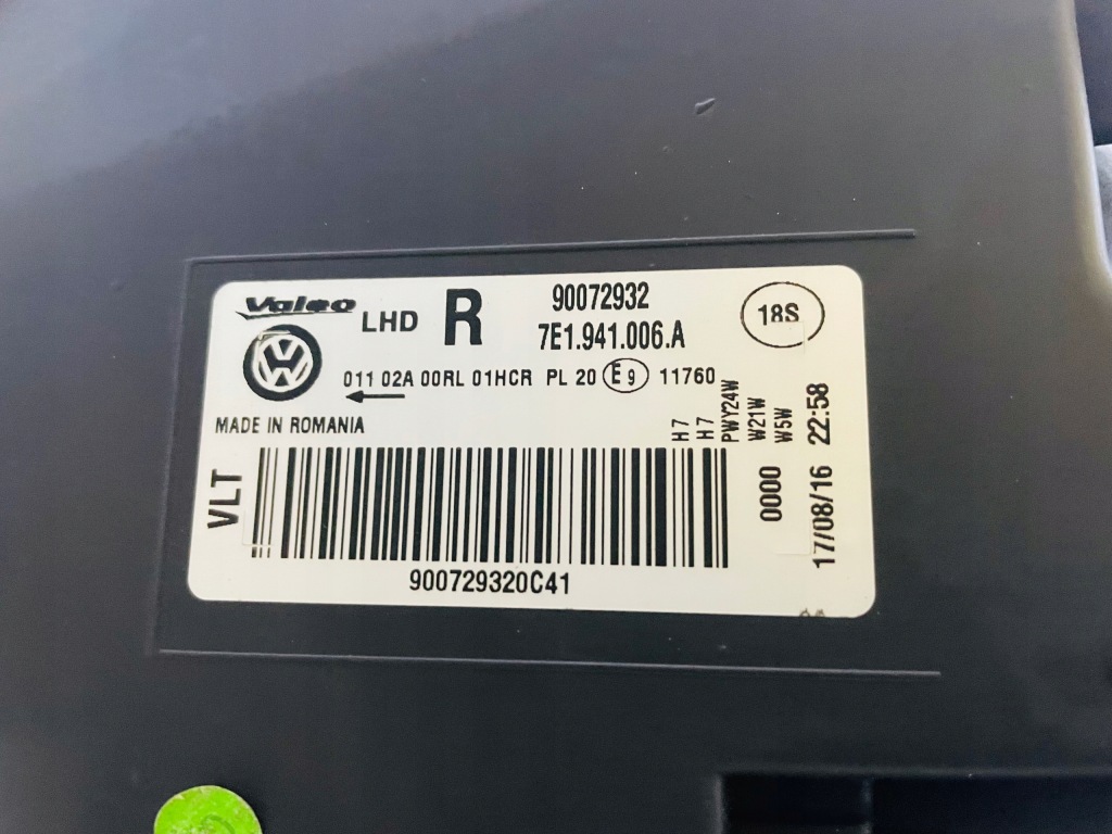 фото №8, Vw t6 7e1 transporter лампа правая перед 2015-2019 rok