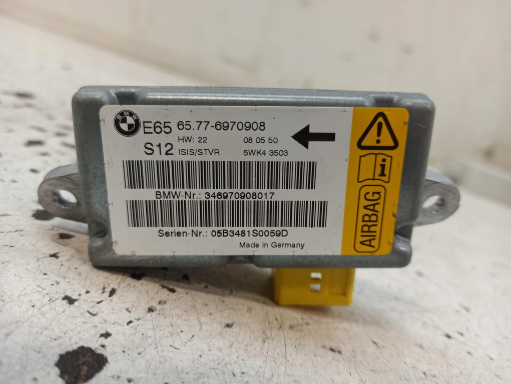 фото №6, Bmw e65 датчик подушка безпеки двері правий перед 6970908