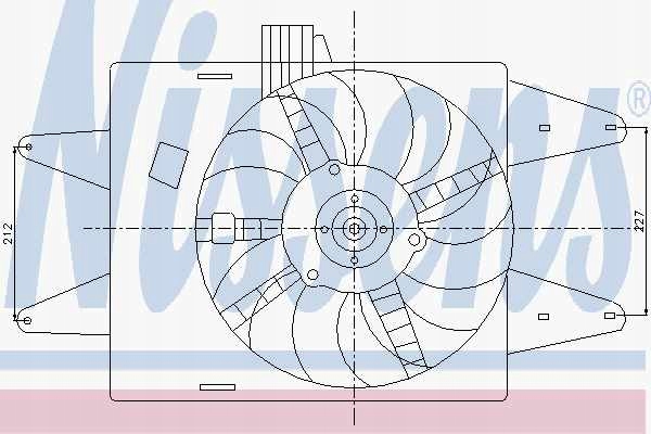 фото №1, Вентилятор радиатора fiat doblo 119, 223 01-