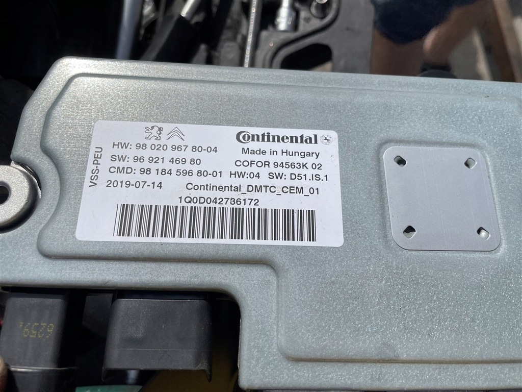 фото №7, Модуль блок управления запуск стоп 2.0 bluehdi citroen c4 picasso 2 ii spacetourer