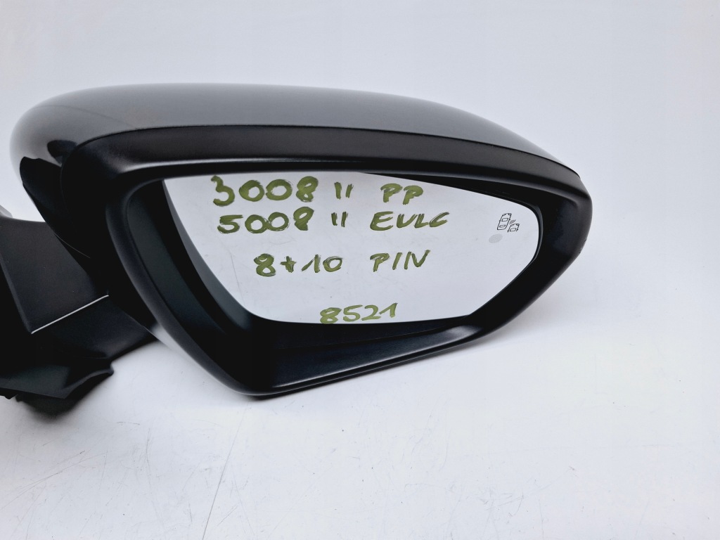 Зеркало наружное правый перед evl 16pin peugeot 3008 5008 ii 2016- #8521 с Разборки