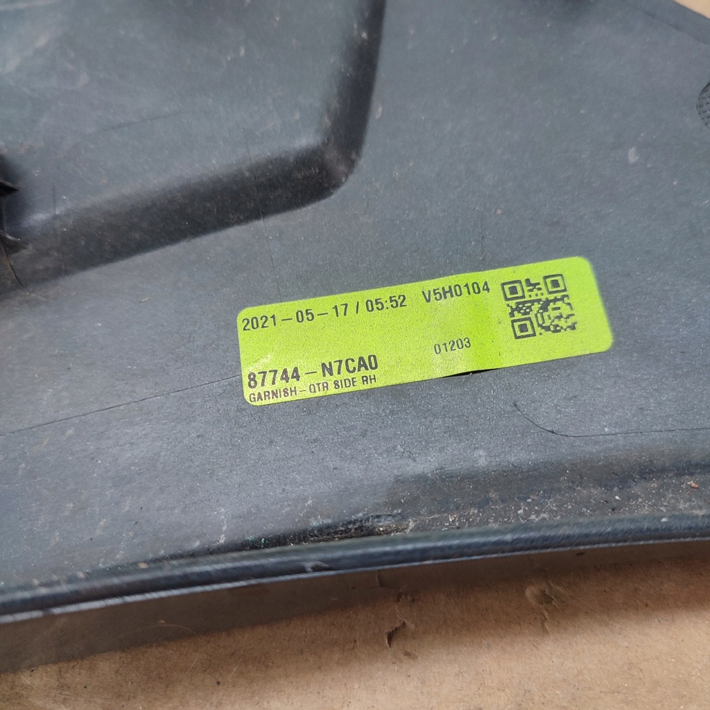 фото №12, Молдинг крыла правый задняя hyundai tucson iv n-line