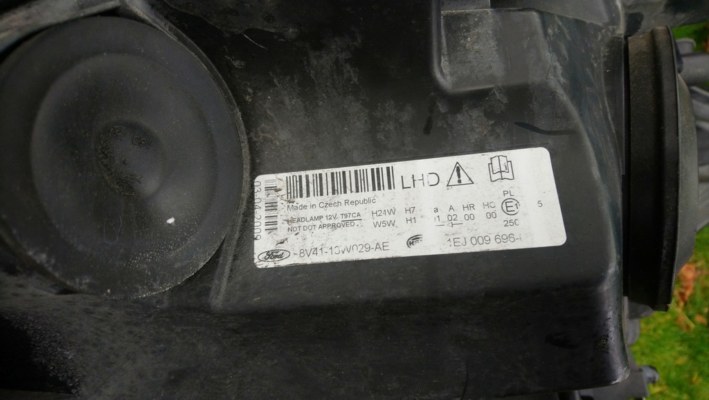 фото №7, Лампа правая перед передняя фара ford kuga mk1 europa kuga 08-13
