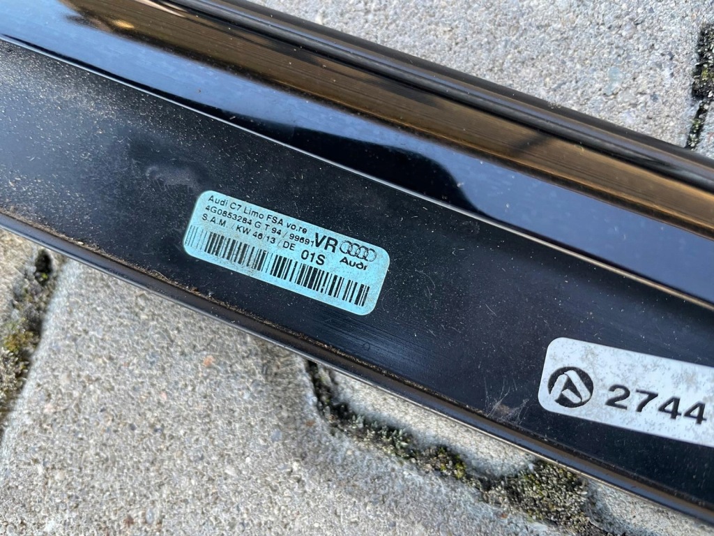 Audi a6 c7 avant универсал s-line накладки дверь piano черный рейлинги чёрные Киев