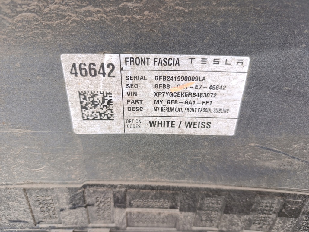 Бампер передний перед tesla model 3 17–20 оригинал oem z93 Доставка