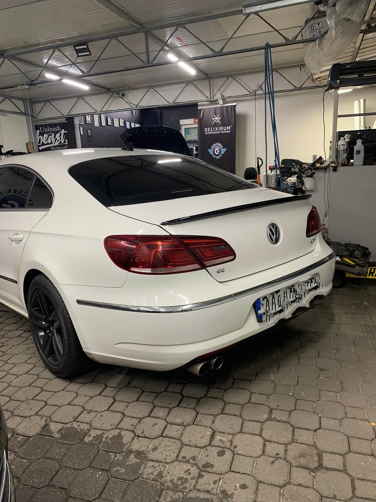 фото №6, Спойлер накладка vw passat cc 2008-2016 чорний блиск