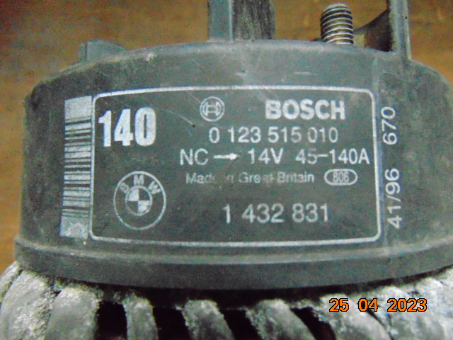 Bmw e31 e38 e39 540i 535i m62 v8 генератор bosch 140a 1432831 0123510010 Недорого
