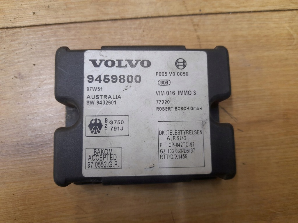 фото №1, Модуль блок управления иммобилайзер volvo v70
