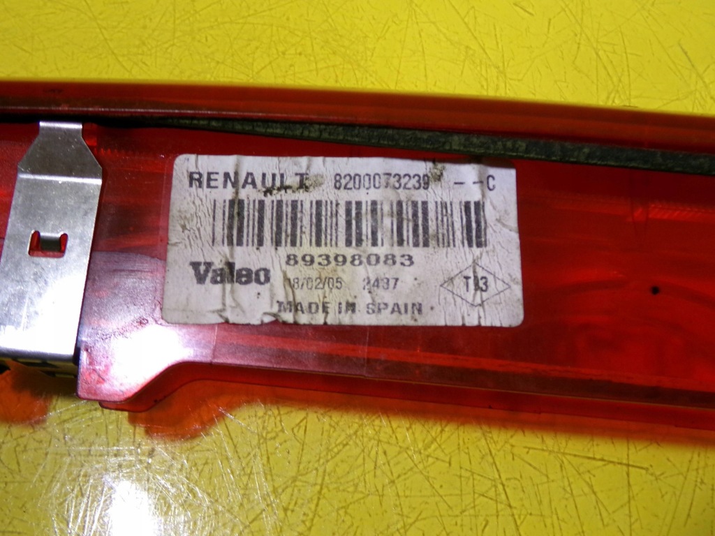 Ліхтар стоп стоп-сигнал renault scenic 2 8200073239 nr345 Оригінал