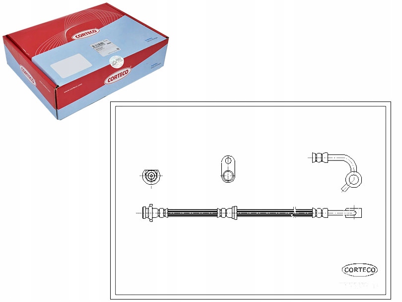 фото №1, Corteco шланг тормозной honda cr-v ii 2.0 rd_