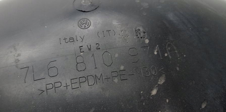 фото №5, Подкрылок пластиковый левый задняя vw touareg i 7l 7l6810971a