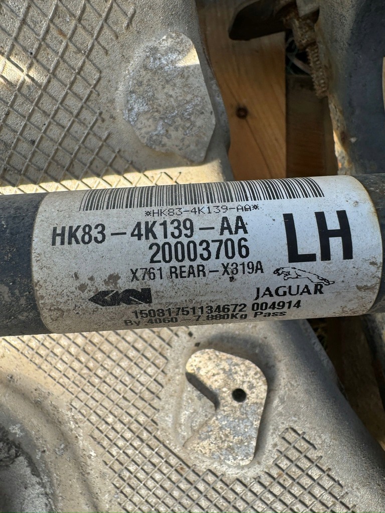 фото №6, Подвеска задние полный поворотный кулак подрамник приводной вал дифференциал jaguar f-pace x761