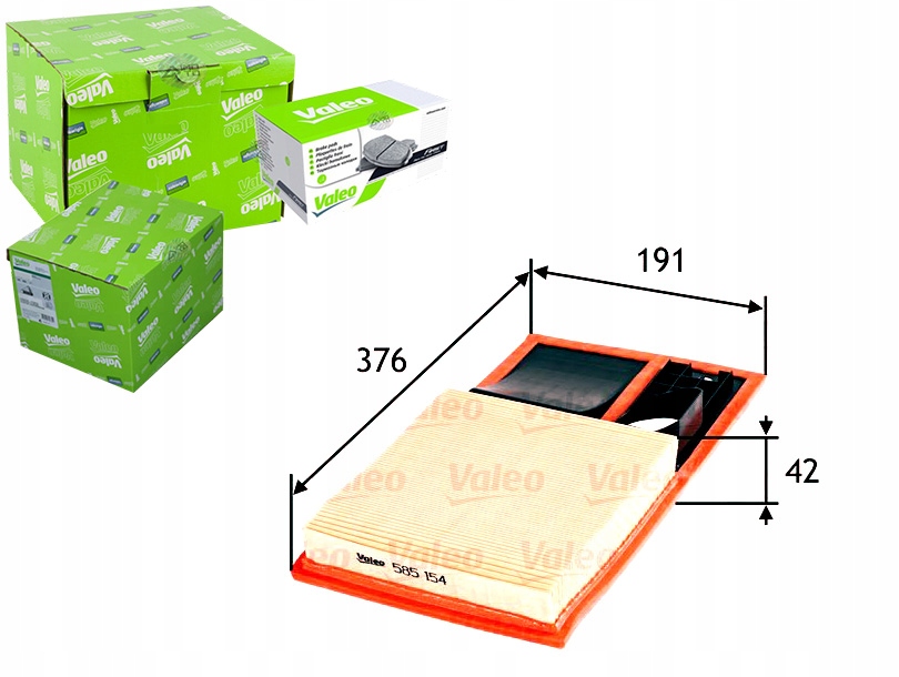 Valeo 585154 фільтр повітря Недорого
